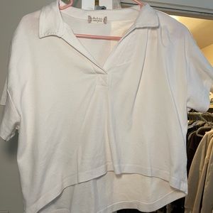 Altar’d State Cute white cropped shirt!